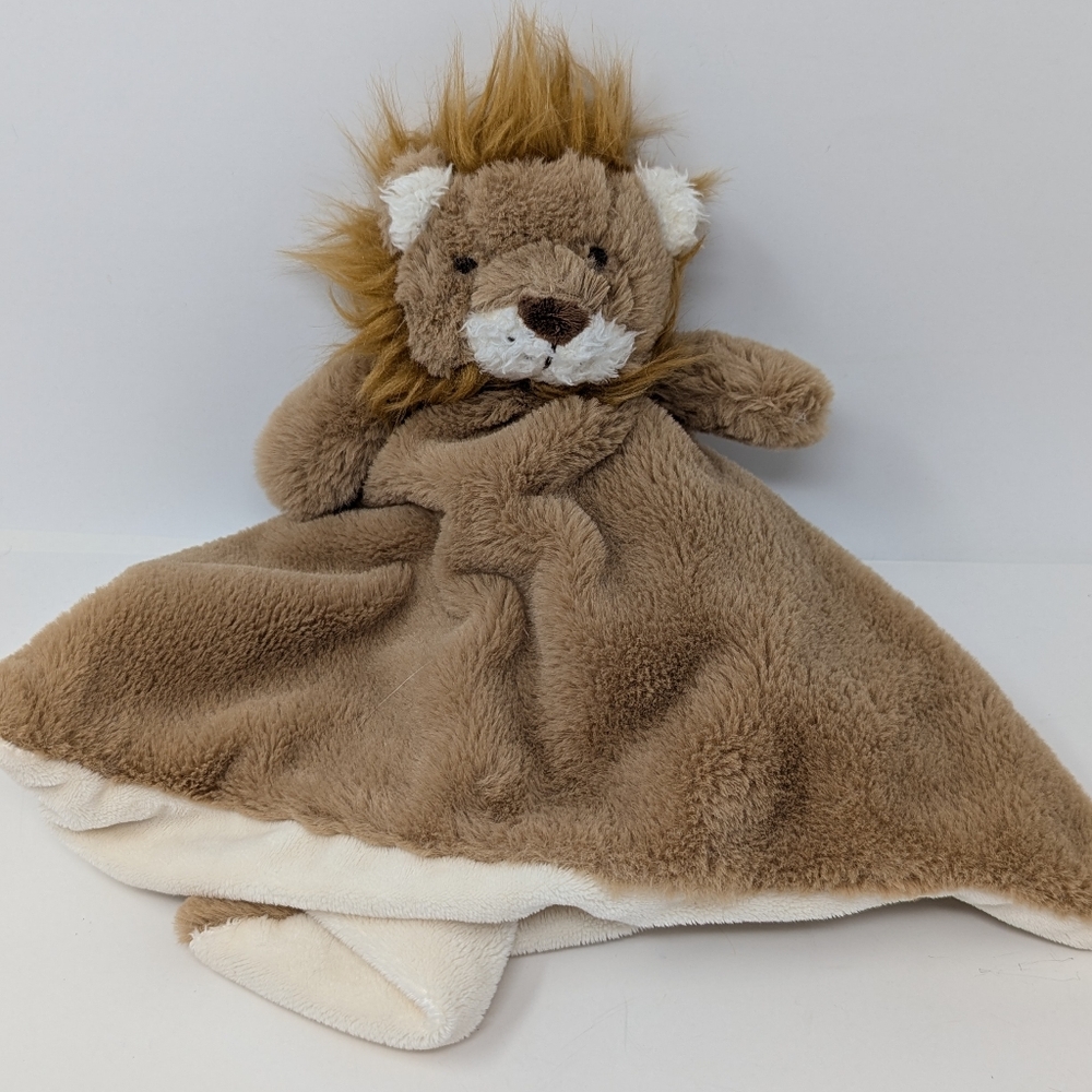 Mudpie Lion Lovey Baby Plush Security Blanket